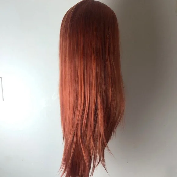 - 💕22” COPPER RED BODY WAVE LACE-FRONT WIG *…NEW
